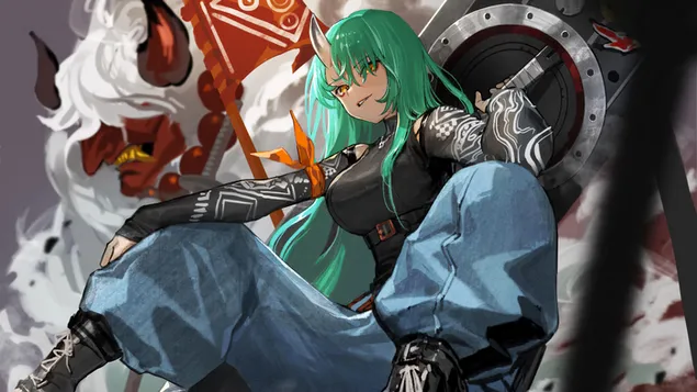 Hoshiguma – Arknights (anime videojáték) 4K háttérkép