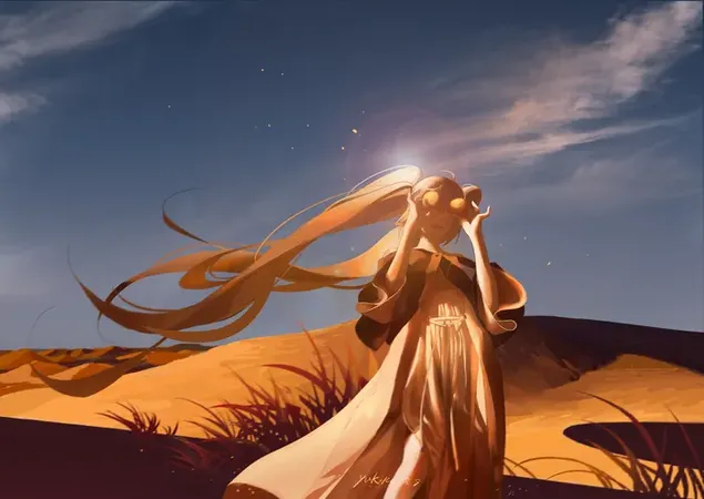 暑い砂漠のホットなアニメの女の子 ダウンロード