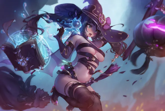 cailleach anime te mona {genshin impact} ioslodail