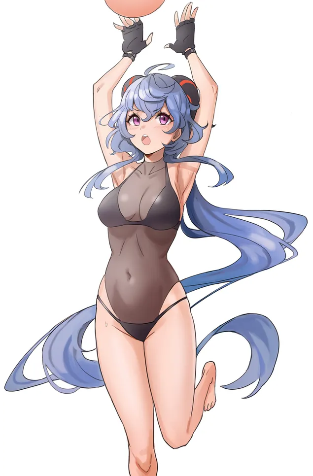 สาวบิกินี่สุดฮอต กันยู | ผลกระทบกันชิน HD วอลเปเปอร์