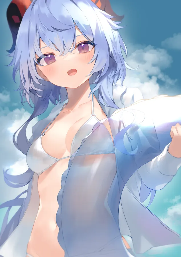 セクシーなビキニの女の子ガニュ [原神] HD 壁紙