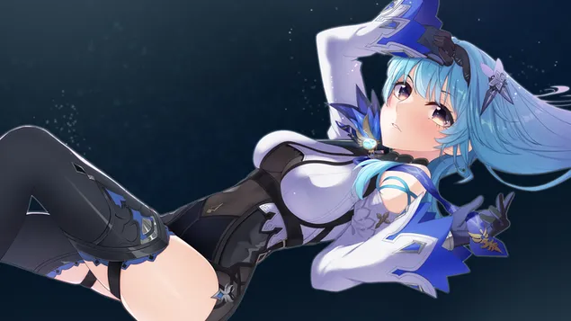 热尤拉躺在黑暗中| 甘信冲击 4K 壁纸