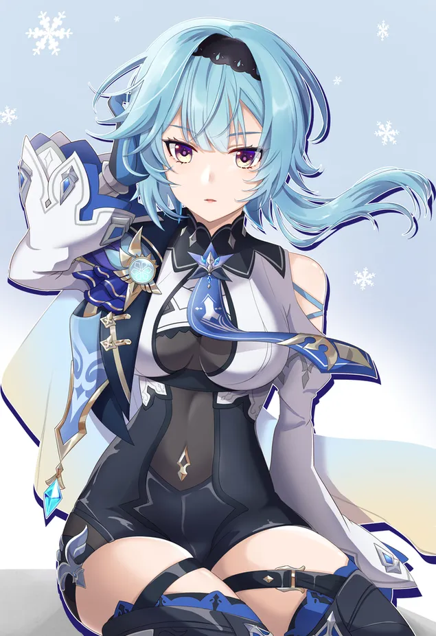 Врућа Еула те невино гледа (Гансхин Импацт) 2K позадина