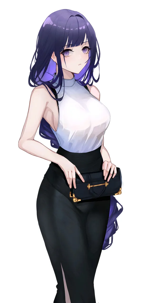 Gadis seksi Raiden Makoto | Dampak Ganshin 2K wallpaper