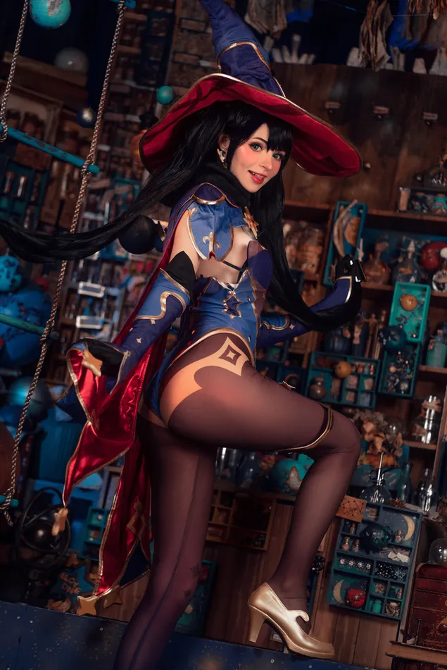 热门真实动漫女巫莫娜 | 原神冲击 2K 壁纸