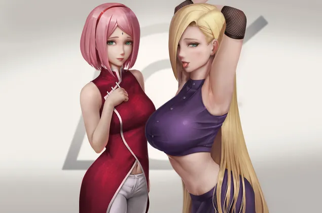 Hot Sakura & Ino together  download