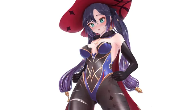 Páipéar balla Cailleach te Mona (Genshin Impact)2K