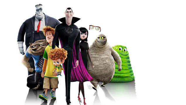 Pel·lícula Hotel Transylvania 2: tots els personatges 4K fons de pantalla