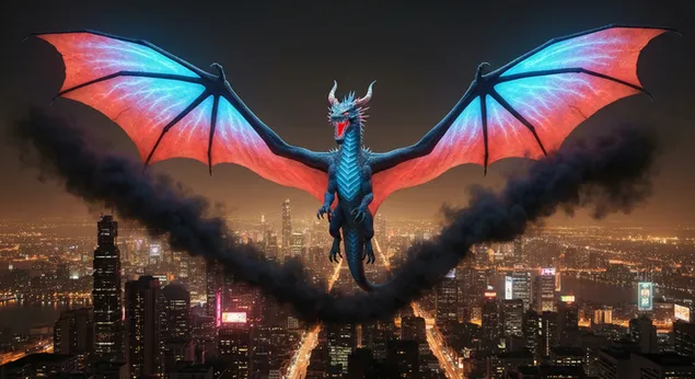 prezemete epskiot nokjen let nad gradot od house of dragon za pozadina na rabotnata povrshina