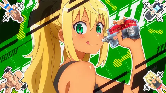 你举的哑铃是多少公斤？- Hibiki Sakura 饮用蛋白质 2K 壁纸