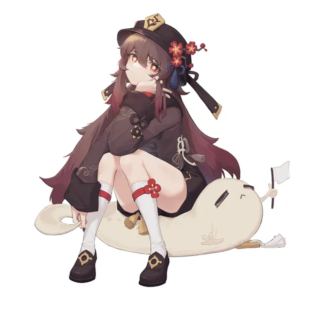 Tapeta Hu Tao potlačil Boo Tao | Genshinův dopad 2K