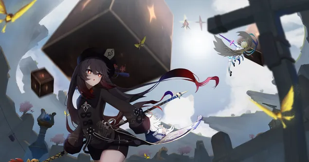 hu tao am kierfecht agespaart | genshin impakt eroflueden