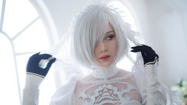花嫁'YoRHa2B'(コスプレ)-NieR Automata(ビデオゲーム) ダウンロード