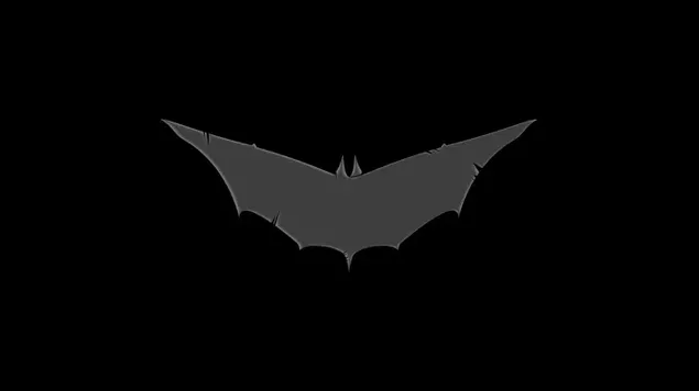 灰色のバットマンのロゴ