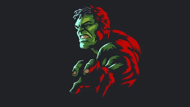 Hulk Berubah Menjadi Hulk Merah 4K wallpaper