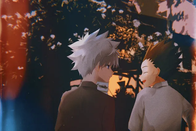 헌터 X 헌터 : 킬루아 졸딕 & 곤 프릭스 2K 배경화면