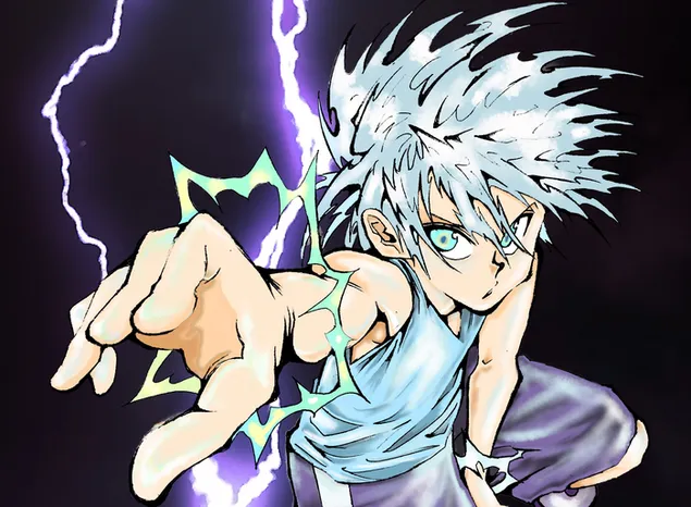 Hunter X Hunter - Killua Zoldyck 2K bakgrunn