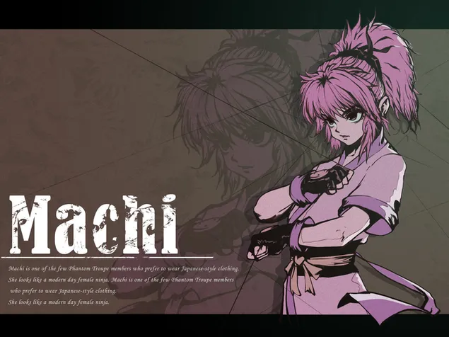 Hunter X Hunter - Machi Komacine HD тапет