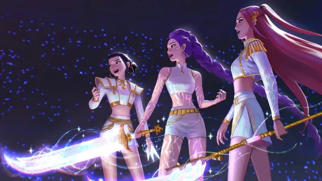 huntr/x demon girls 'mira rumin ja zoeyn kanssa' | k-pop demon hunters (elokuva) lataa