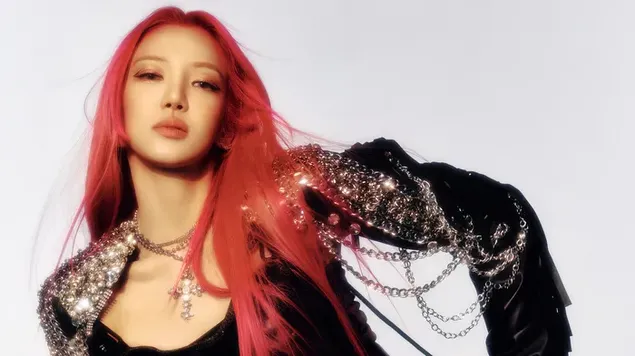 Hyoyeon - Gadis di Atas (Kumpulan Gadis Super Kpop) 4K kertas dinding