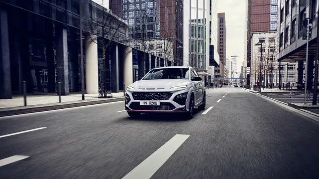 Hyundai Kona N 2022 vooraanzicht SUV