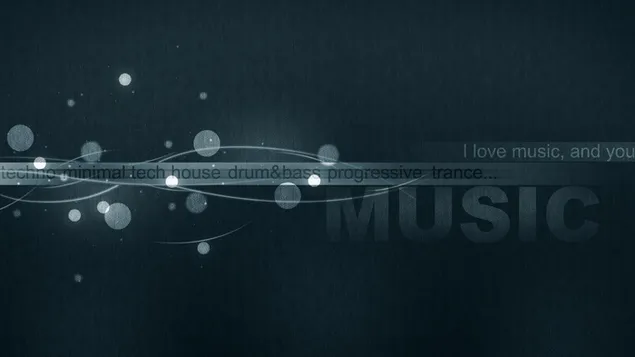 אני אוהב מוזיקה שונות 2K טפט