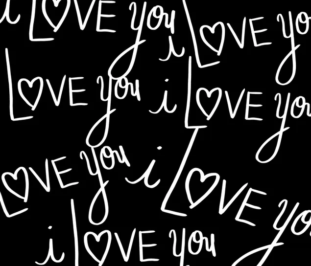 jeg elsker deg mønster 2K bakgrunn