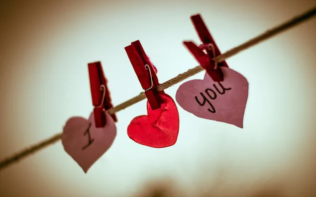 seni küçük kalplerle seviyorum HD duvar kağıdı