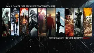 Tapeta Jsem hráč ne proto, že nemám život.... ale proto, že jsem se rozhodl mít mnoho 2K