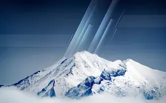 얼음 산 정상 HD 배경화면