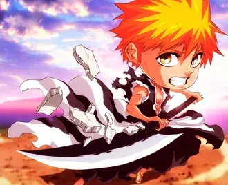 Ichigo Kurosaki Chibi 2K papel de parede