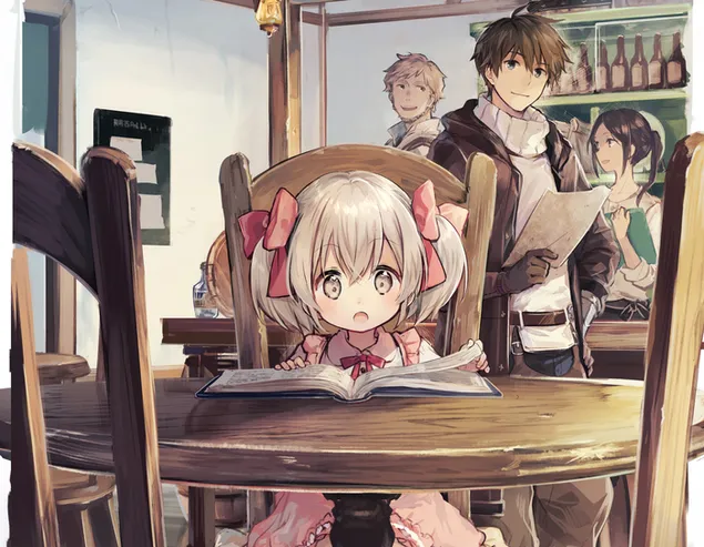 如果是为了我的女儿，我什至会打败一个恶魔领主（动漫）——戴尔、拉丁娜、肯尼斯和丽塔 HD 壁纸