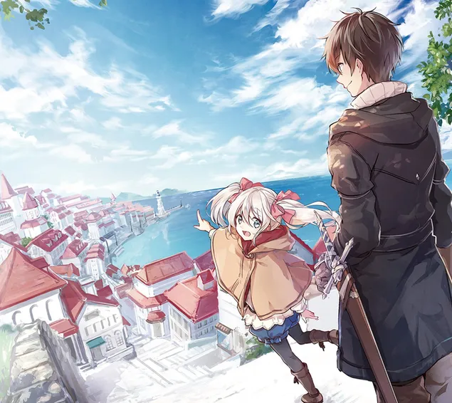 Hvis det er for min datter, ville jeg til og med beseiret A Demon Lord Anime HD bakgrunn