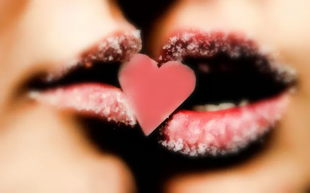唇から心への道があれば、それは愛です HD 壁紙