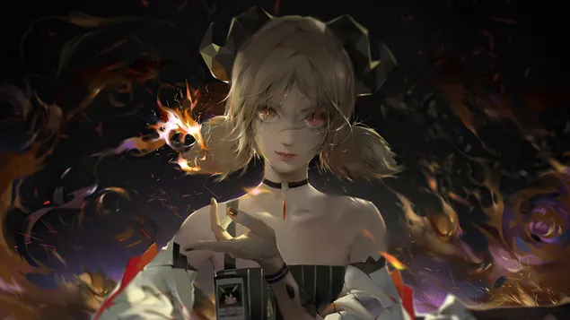 Ifrit – Arknights (anime videojáték) 4K háttérkép