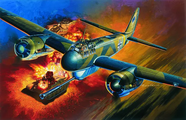 Ⅱ．双発のユンカース Ju 88 88 で使用される火の間の飛行