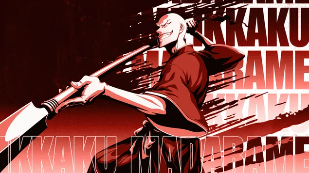 Ikkaku Madarame uit Bleach Rebirth of Souls 4K achtergrond