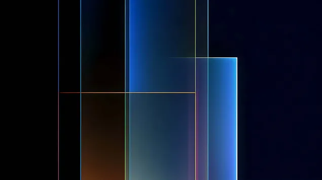 Couches illuminées : l'intersection de la couleur et de la forme 8K fond d'écran