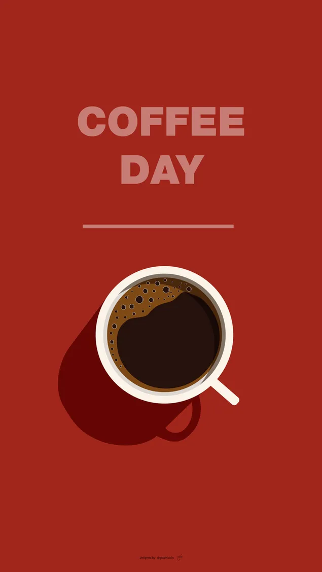 Ilustración minimalista de taza de café