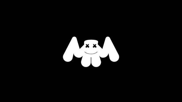 Afbeelding van marshmallows in witte kleur op zwarte achtergrond download