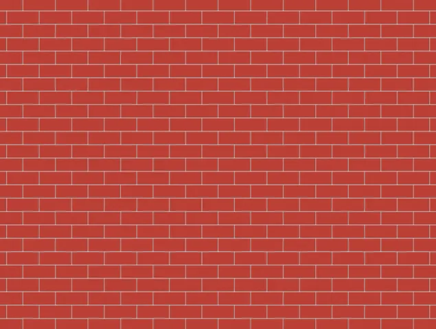 Billede af mur bygget og beklædt med små røde mursten download