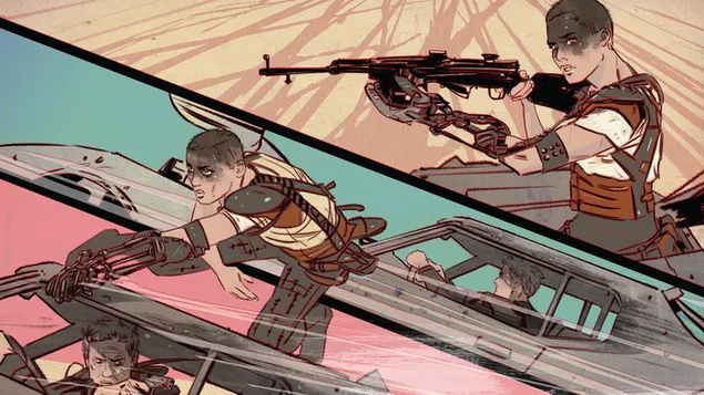 Imperator Furiosa - אומנות מניפה 4K טפט