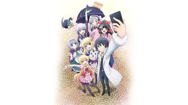 في عالم آخر مع هاتفي الذكي [أنيمي] HD خلفية