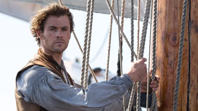 Në dëgjimin e detit - Chris Hemsworth 4K sfond