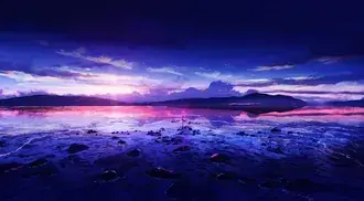 indigo sonnenennergang iwwer dem sei eroflueden