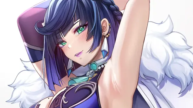 ceartas dosheachanta 'yelan' - tionchar genshin (fischluiche anime) ioslodail