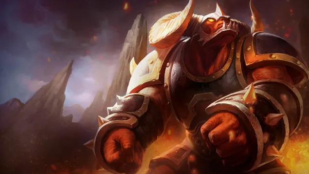 Splash Art infernale "Alistar" - League of Legends (LOL) 4K sfondo