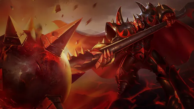 地狱火'Mordekaiser' Splash Art - 英雄联盟 (LOL) 4K 壁纸
