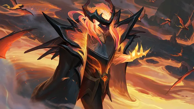 Infernal 'Swain' V1 Runeterra - League of Legends (LOL) 4K fons de pantalla