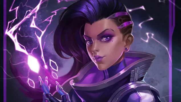 ตัวแทรกซึม 'Sombra' - Overwatch [วิดีโอเกม] 4K วอลเปเปอร์